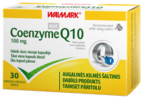 WALMARK   Coenzyme Q10 Max 100mg  kapsulės, 30 vnt.