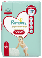 PAMPERS Premium Care 4 (9-15 kg) sauskelnės-kelnaitės, 38 vnt.