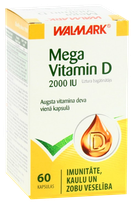 WALMARK   Mega Vitamin D 2000IU kapsulės, 60 vnt.