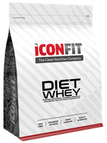 ICONFIT Diet Whey - Strawberry milteliai, 1000 g