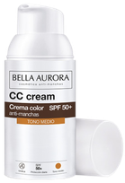 BELLA AURORA Anti-Dark Spots CC Cream SPF50+ Medium veido kremas, 30 ml