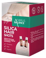 ACORUS BALANCE Silica Hair Shots 10 ml buteliai, 14 vnt.