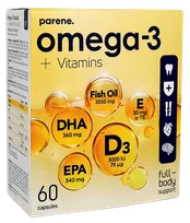 PARANE Omega-3+D3+E kapsulės, 60 vnt.