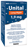 VITABALANS Unital Long Night 1,9 mg tabletės, 60 vnt.