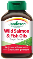 JAMIESON Wild Salmon & Fish Oil kapsulės, 90 vnt.