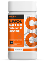 LIVOL  Extra Vitamin C 400 mg kramtomosios tabletės, 50 vnt.