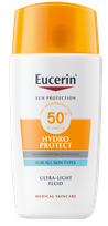 EUCERIN Sun Hydro Protect SPF 50+ ypač lengvas nuo saulės skystis, 50 ml