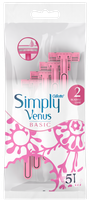 GILLETTE Venus Simply Basic 2 vienkartiniai skustuvai, 5 vnt.