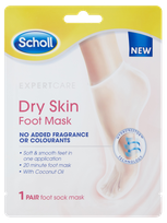 SCHOLL Dry Skin No Added Fragrance pėdų kaukė, 1 pora