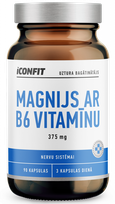 ICONFIT Magnesium B6 375mg kapsulės, 90 vnt.