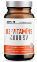 ICONFIT D3 Vitamin, 4000 IU kapsulės, 90 vnt.