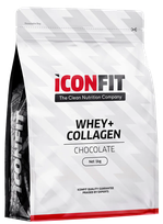 ICONFIT Whey+Collagen - šokolado skonio milteliai, 1000 g