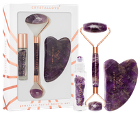 CRYSTALLOVE GuaSha Amethyst rinkinys, 1 vnt.