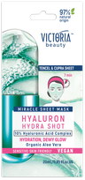 VICTORIA BEAUTY Hydra Shot Hyaluron lakštinė veido kaukė, 1 vnt.