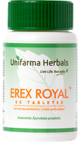 UNIFARMA HERBALS Erex Royal tabletės, 60 vnt.