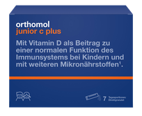 ORTHOMOL Junior C Plus paketėliai, 7 vnt.