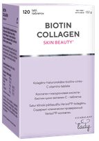 VITABALANS Biotin Collagen Skin Beauty tabletės, 120 vnt.