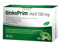 GINKOPRIM   MAX 120mg tabletės, 30 vnt.