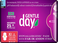 GENTLE DAY Regular Flow higieniniai paketai, 10 vnt.