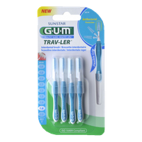 GUM Trav-Ler 1,6 mm tarpdančių šepetėlis, 6 vnt.