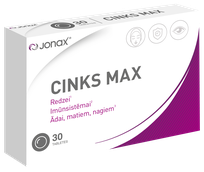 JONAX Cinkas Max tabletės, 30 vnt.