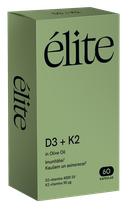 ELITE D3 + K2 kapsulės, 60 vnt.