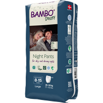 BAMBO Nature Dreamy Night Pants, 8-15 years, 35-50 kg sauskelnės-kelnaitės, 10 vnt.