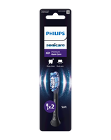 PHILIPS Sonicare Prem.Gum Care (juodas) elektrinių dantų šepetėlių galvutės, 2 vnt.