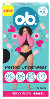 O.B. M/L menstruacinės kelnaitės, 1 vnt.