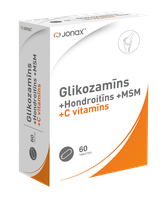JONAX Glucosamin + Chondroitin + MSM + C vitaminas tabletės, 60 vnt.