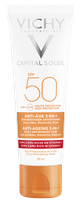VICHY Capital Soleil UV-Age Daily SPF 50 apsauginis kremas nuo saulės, 50 ml