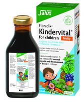 FLORADIX   Kindervital fruity skysta kalcio ir vitamino D formulė, skystis, 250 ml