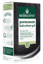 HERBATINT 1N Black plaukų dažai, 170 ml