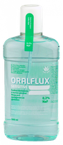 ORALFLUX Sensitive jautriems dantims burnos skalavimo skystis, 500 ml