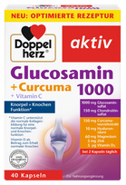DOPPELHERZ Glucosamin 1000 + Curcuma kapsulės, 40 vnt.