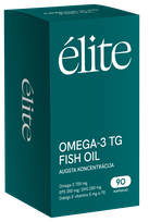 ELITE Omega-3 Tg Fish Oil, širdies, smegenų ir regėjimo funkcijai palaikyti kapsulės, 90 vnt.