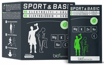 BIOFARMACIJA SPORTS & BASIC elektrolitai milteliai, 14 vnt.