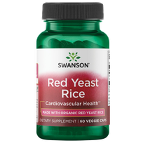 SWANSON Raudonųjų mielių ryžiai 600Mg, cholesterolio lygio palaikymui, kapsulės, 60 vnt.