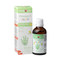 NORSAN Omega-3 Alga, citrinų skonio aliejus, 50 ml