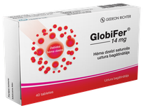 GLOBIFER GlobiFer tabletės, 40 vnt.