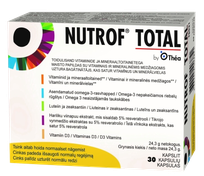 NUTROF Nutrof Total vitaminų kompleksas kapsulės, 30 vnt.