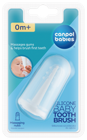 CANPOL BABIES silikoninis ant piršto dantų šepetėlis, 1 vnt.