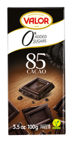 VALOR becukris juodasis 85% šokoladas, 100 g