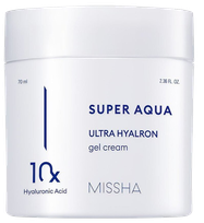 MISSHA Super Aqua Ultra Hyalron,  su hialurono rūgščių kompleksu veido kremas, 70 ml