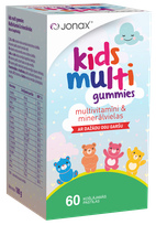 JONAX Kids Multi Gummies (su įvairių uogų skoniu) kramtomosios pastilės, 60 vnt.