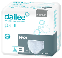 DAILEE Premium Maxi L sauskelnės-kelnaitės, 10 vnt.
