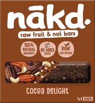 NAKD Cocoa Delight 35g batonėlis, 4 vnt.