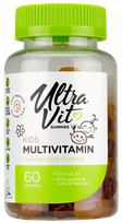 ULTRAVIT   Kids Multivitamin  kramtomosios tabletės, 60 vnt.