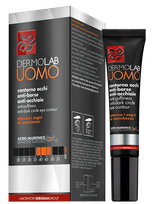 DERMOLAB Uomo Anti-Puffiness and Anti-Dark Circle paakių kremas, 15 ml