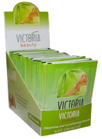 VICTORIA BEAUTY su migdolų aliejumi, po depiliacijos drėgnos servetėlės, 1 vnt.